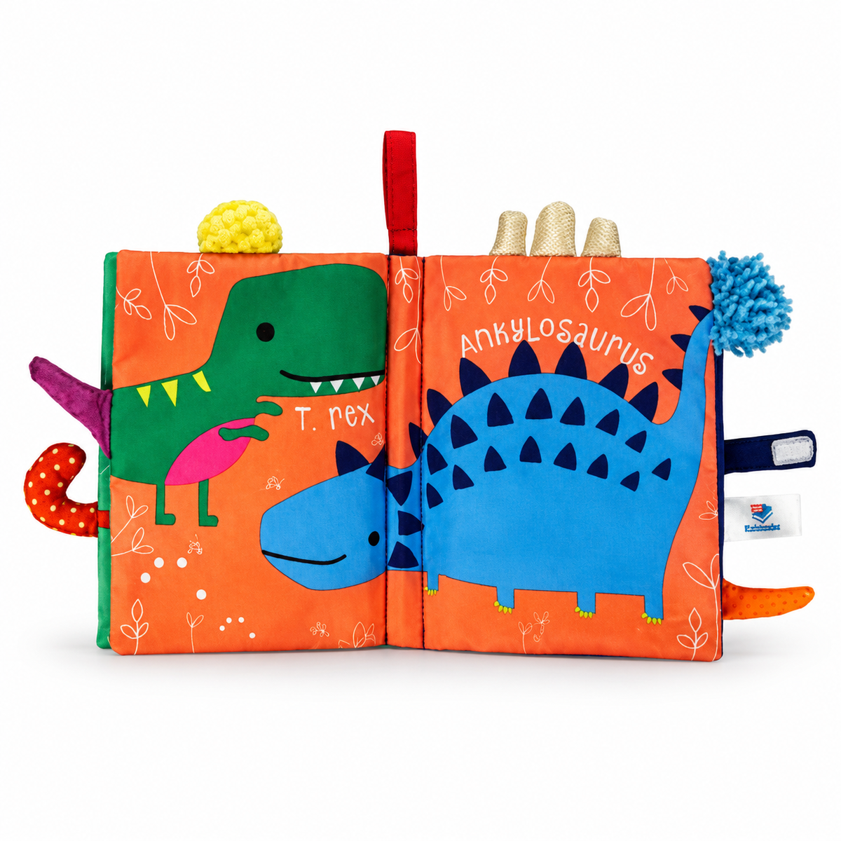 Montessori Stoffbuch Dinosaurier