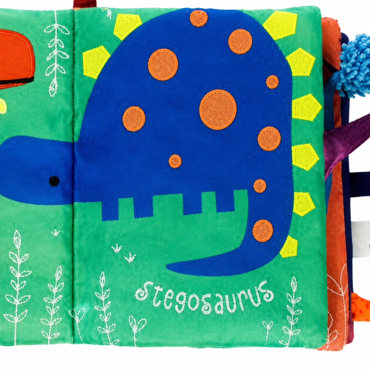 Montessori Stoffbuch Dinosaurier