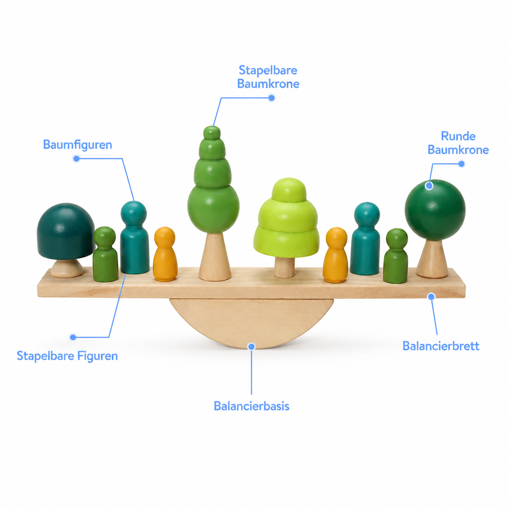 Montessori-Balancierspiel Waldlandschaft