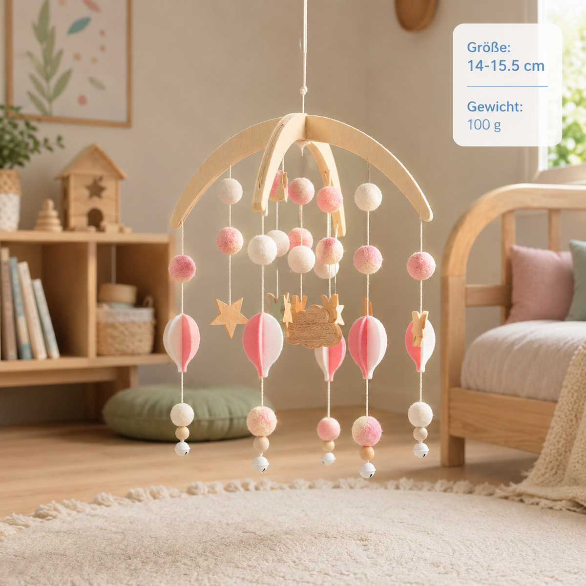 Montessori-Babymobile für das Kinderbett