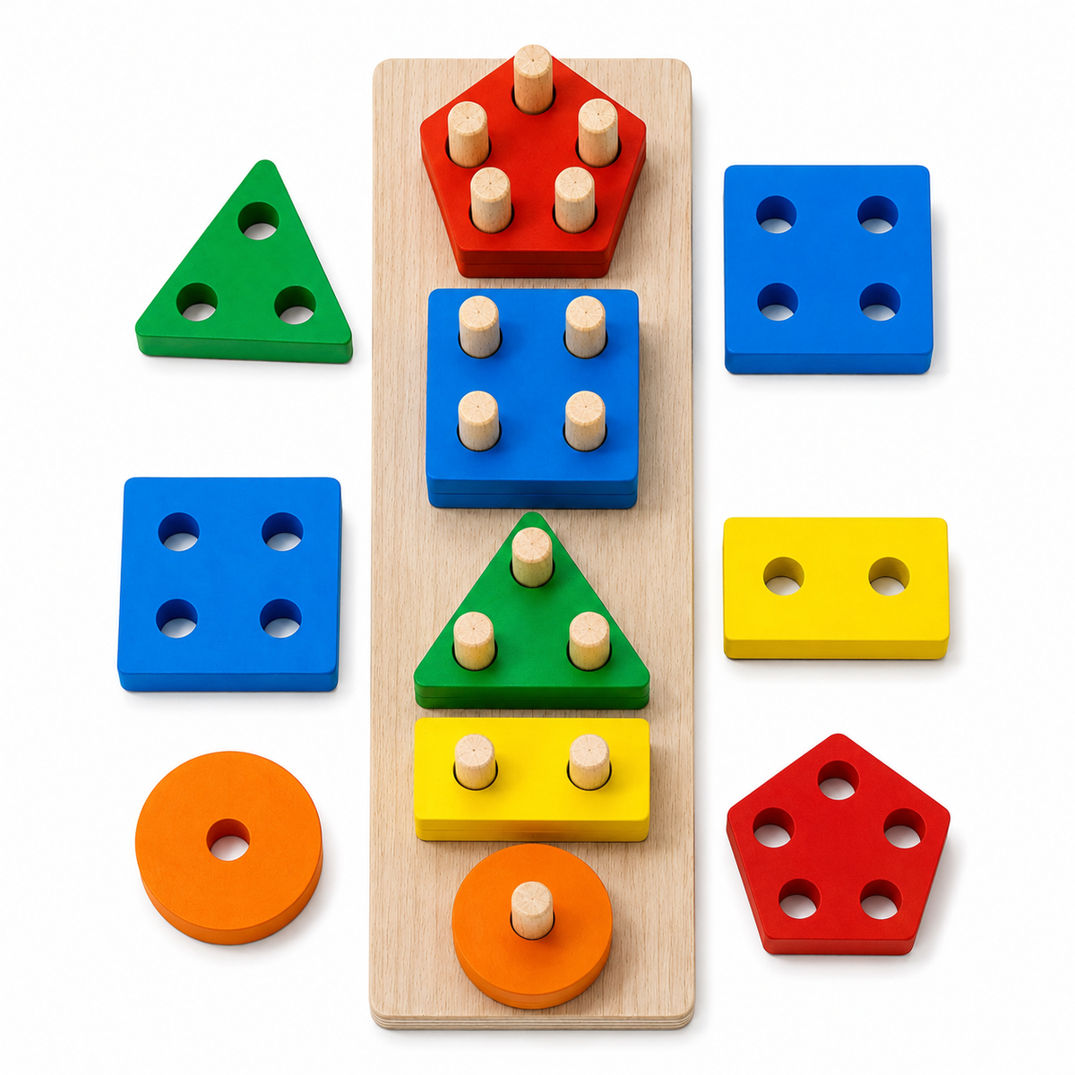 Montessori-Formenstapelspiel