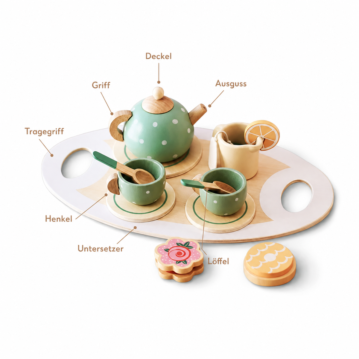 Montessori Holz-Teeset