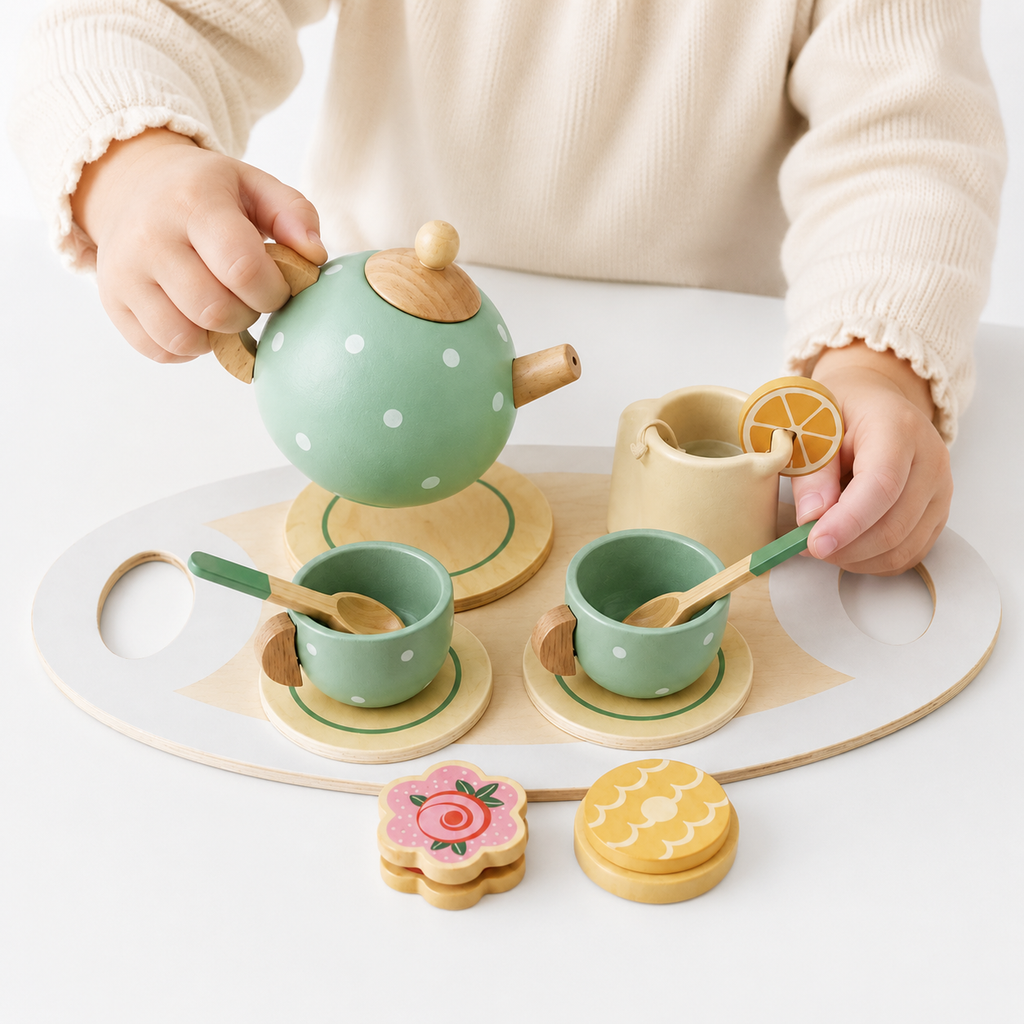 Montessori Holz-Teeset
