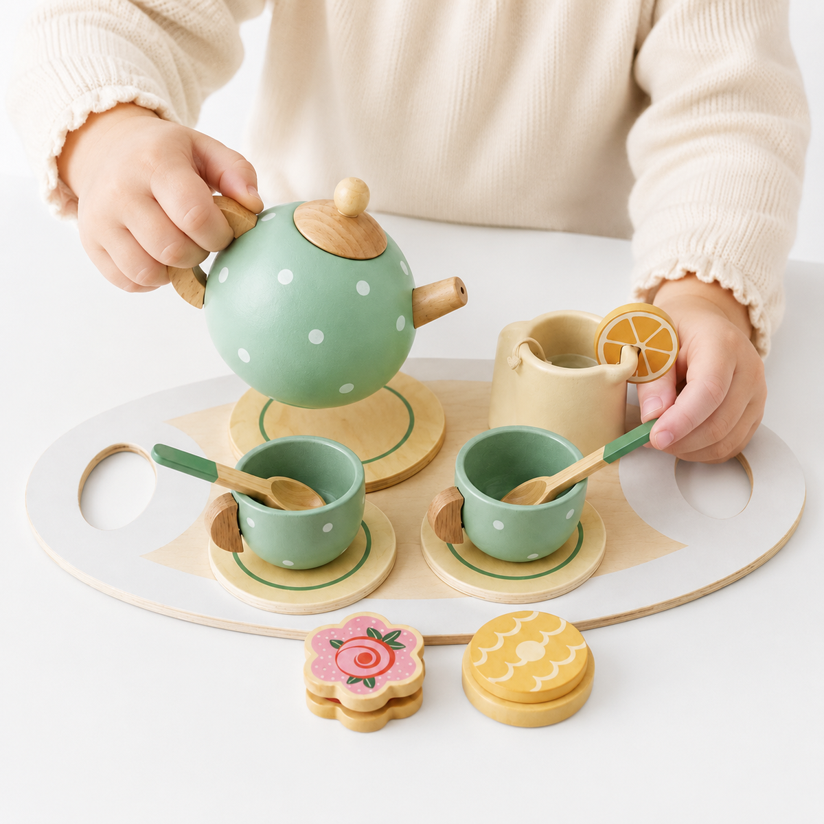 Montessori Holz-Teeset