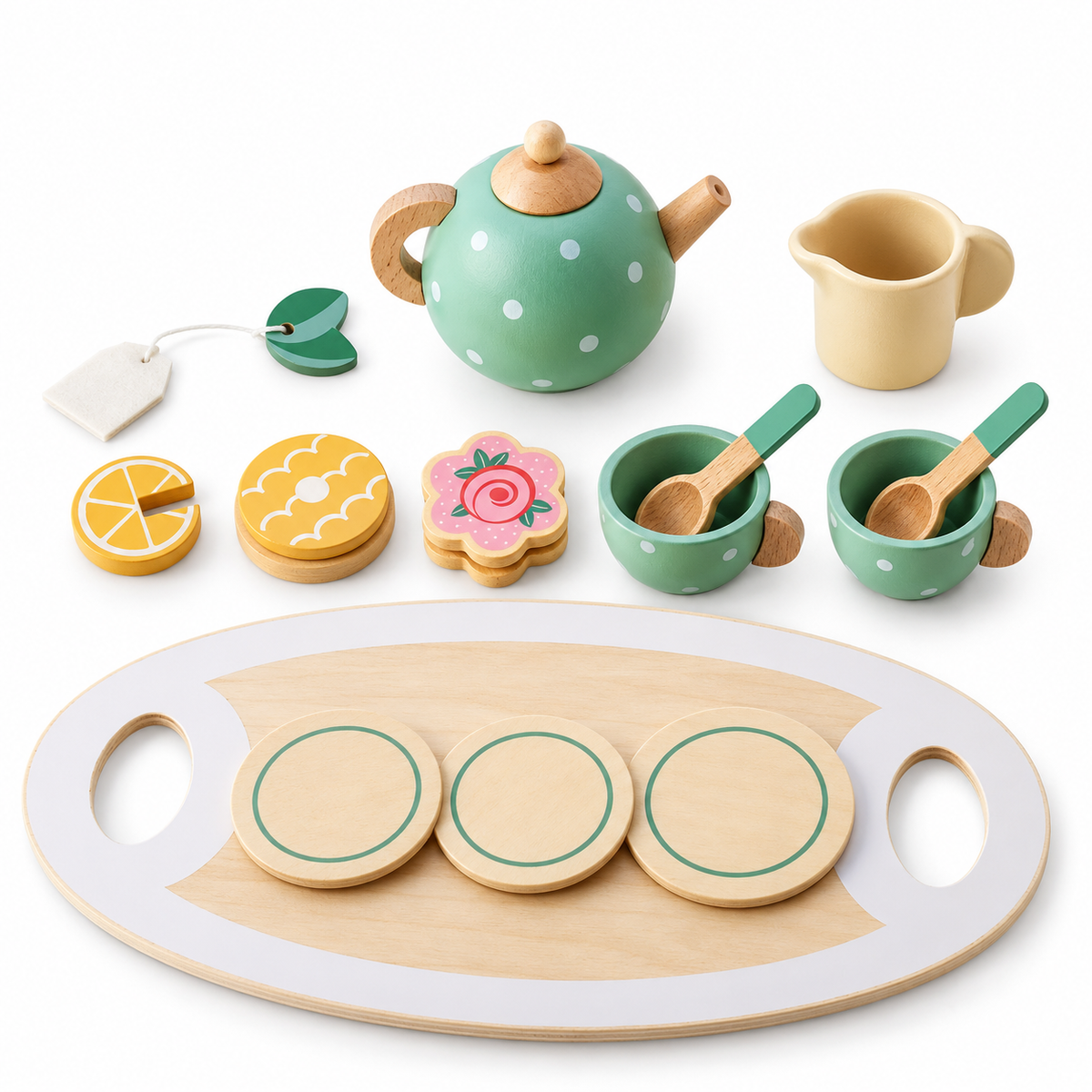 Montessori Holz-Teeset