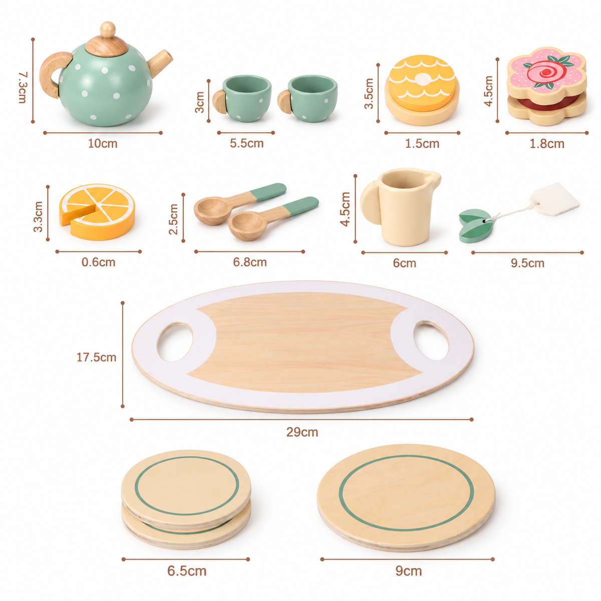 Montessori Holz-Teeset