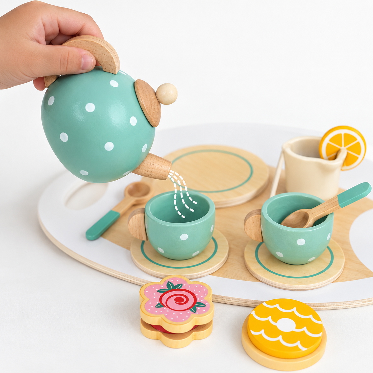 Montessori Holz-Teeset