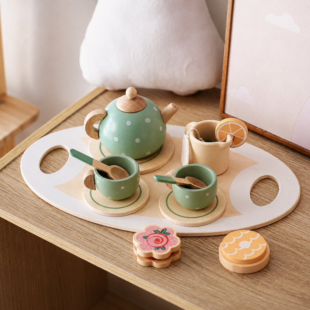 Montessori Holz-Teeset