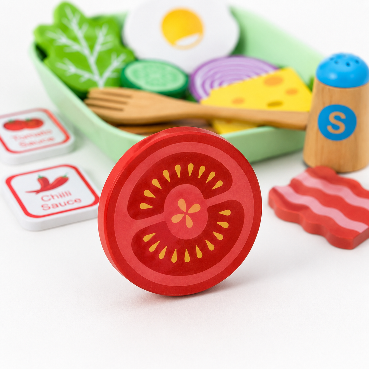 Montessori Spielset mit Lebensmitteln