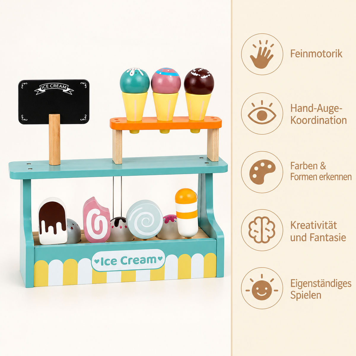 Montessori Eisdielen-Spielset