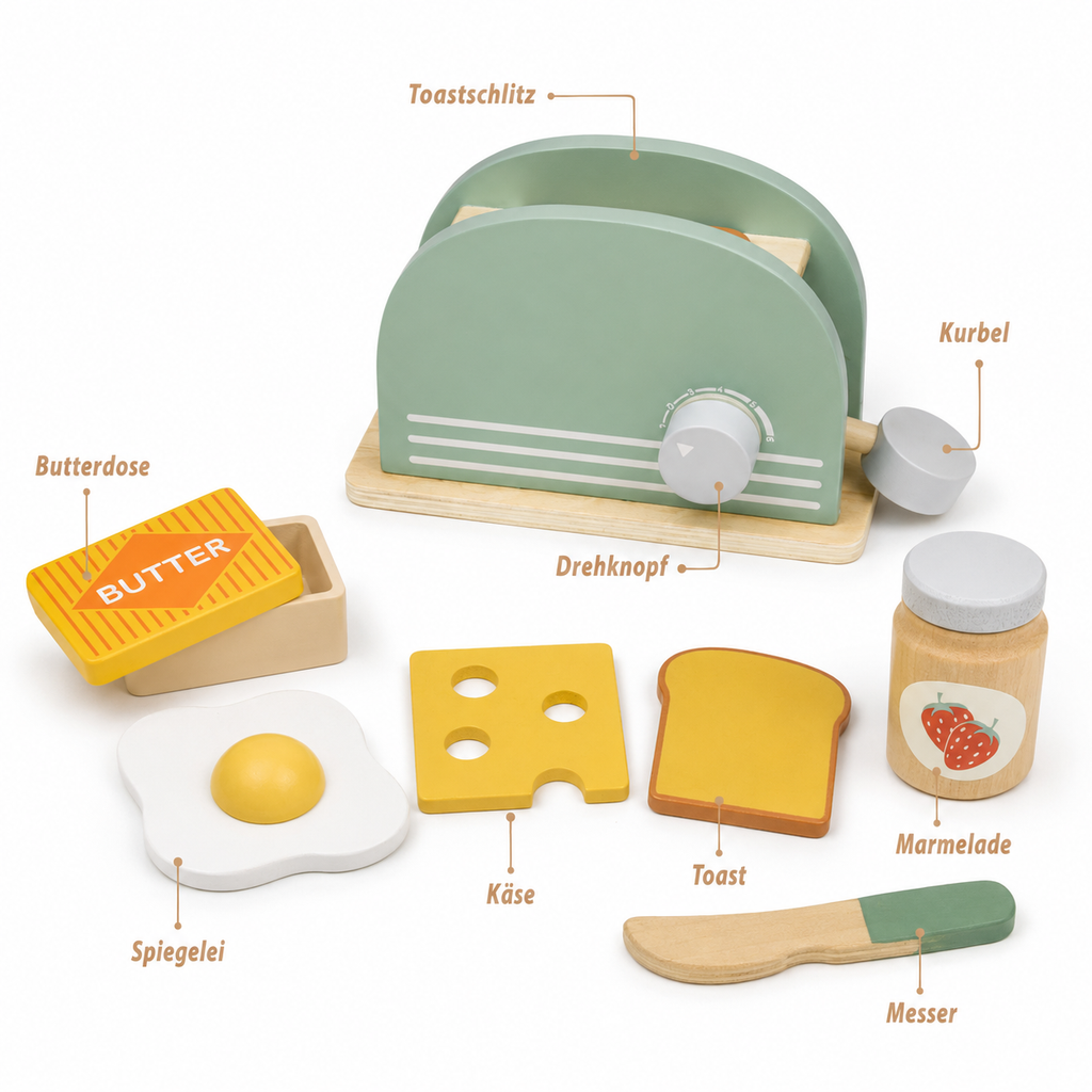Montessori Toaster-Spielset