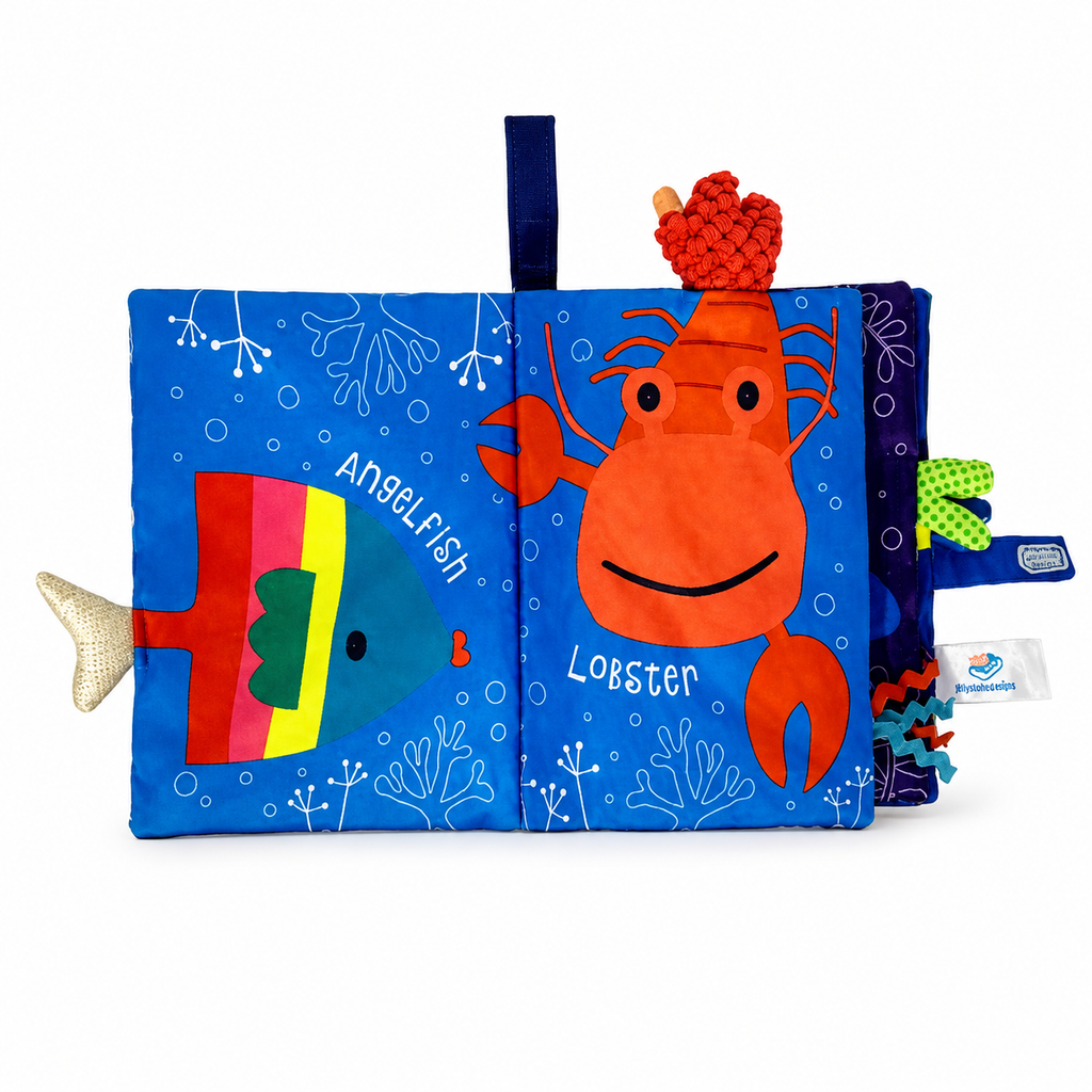 Montessori Stoffbuch Ozean