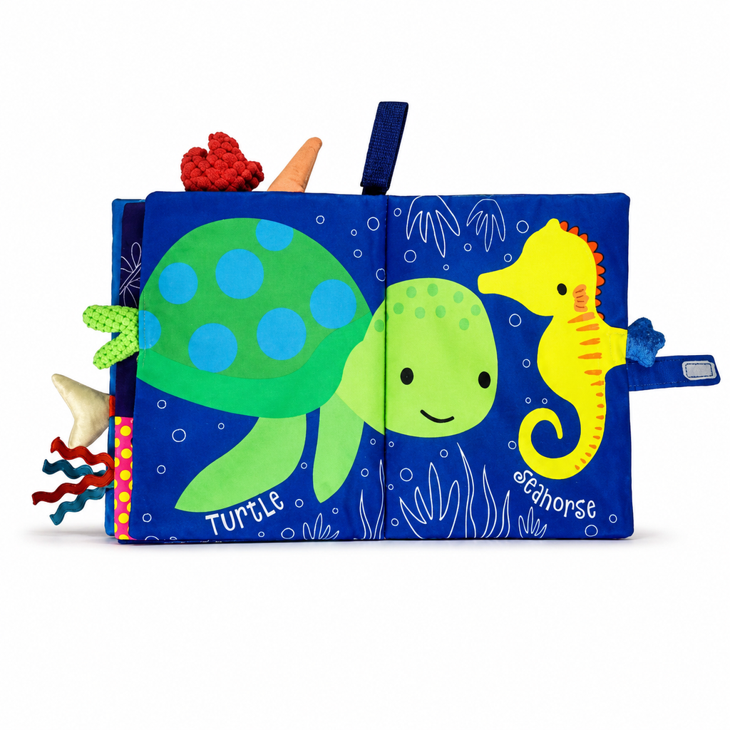 Montessori Stoffbuch Ozean