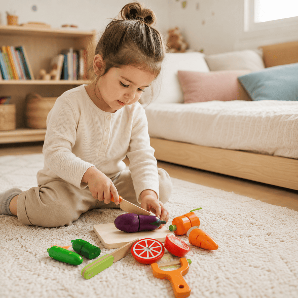 Montessoriland Montessori-Gemüseschneideset