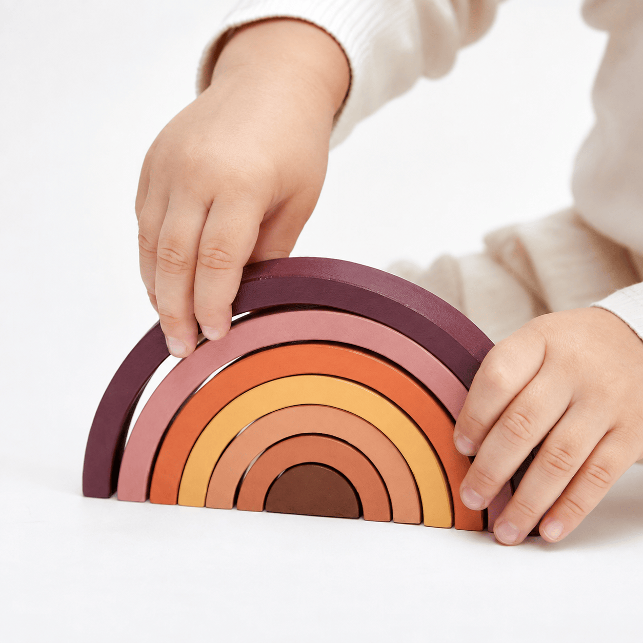 Montessoriland Montessori-Regenbogen-Stapelspiel Bild