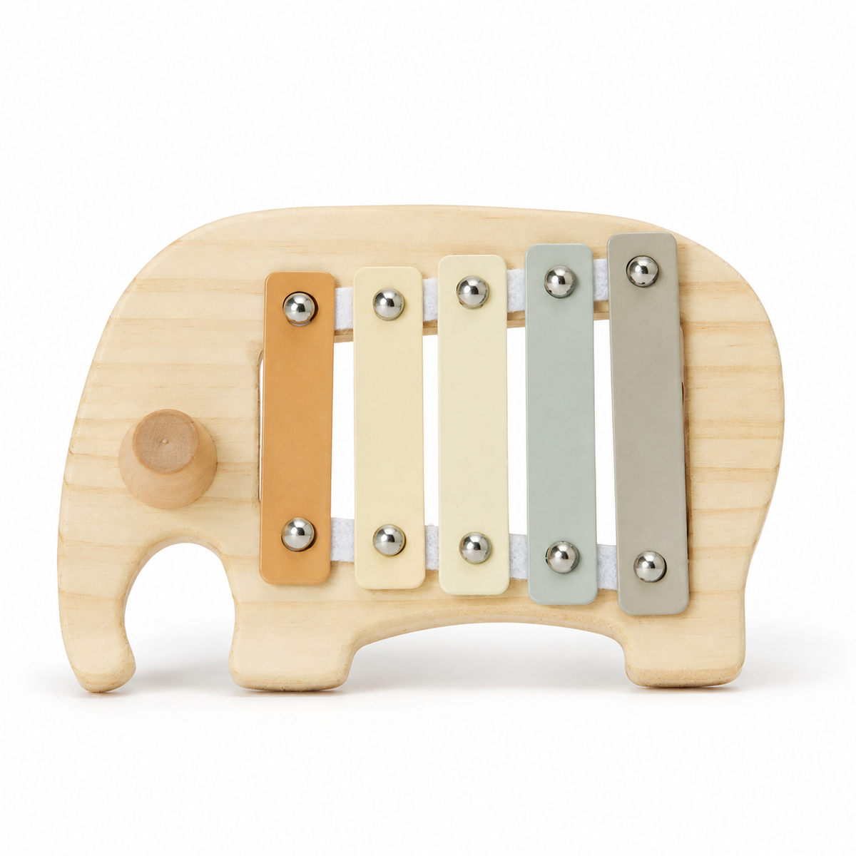 Elefanten-Xylophon aus Holz für Kleinkinder - PackShot Principal