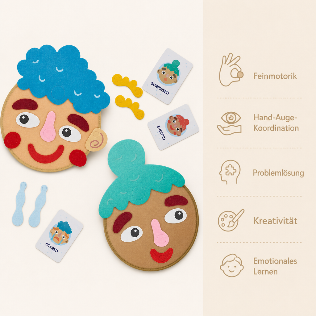 Gefühle-Lernspiel mit Emotionskarten - Avec Bénéfices