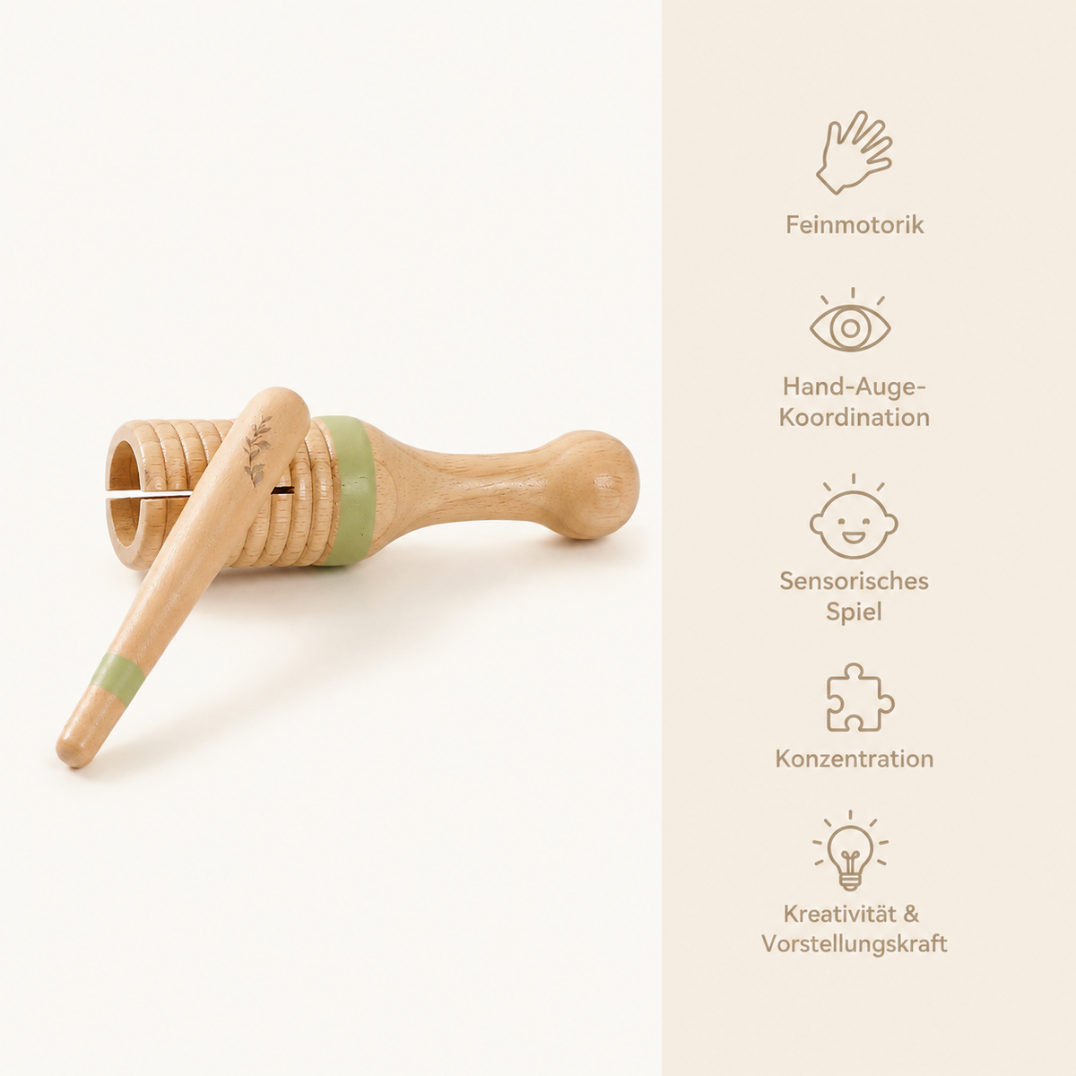 Holz Musikinstrumente Baby Set mit Trommel Xylophon - Avec Bénéfices