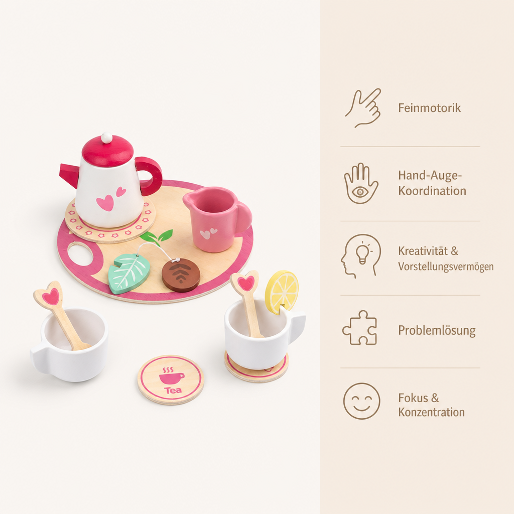 Holz-Teeset für Kinder - Avec Bénéfices