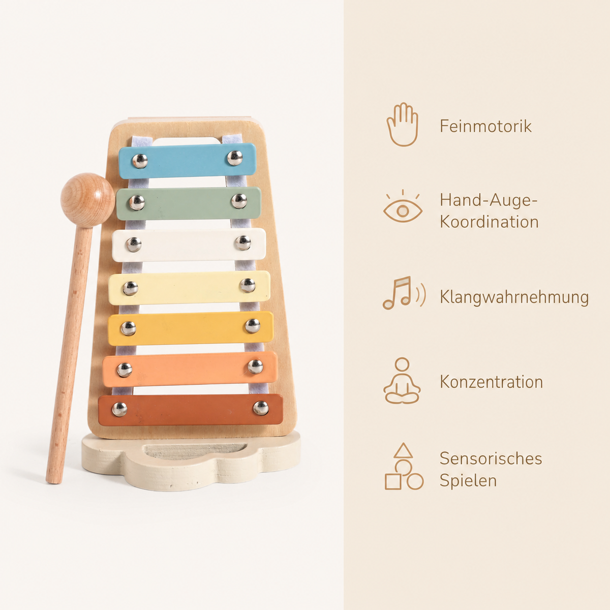 Holz-Xylophon für Kleinkinder - Avec Bénéfices