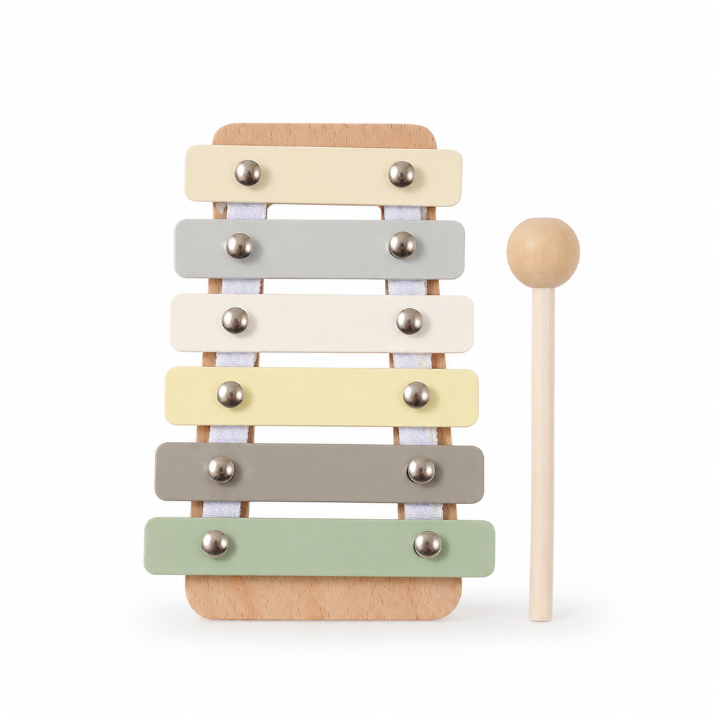Holz-Xylophon mit Trommel - PackShot Principal