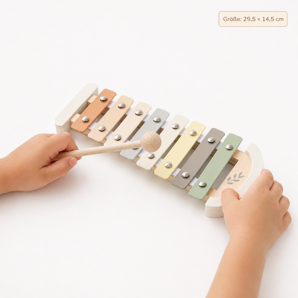 Holzxylophon für Kinder - Entrain de jouer, mais avec les caractéristiques
