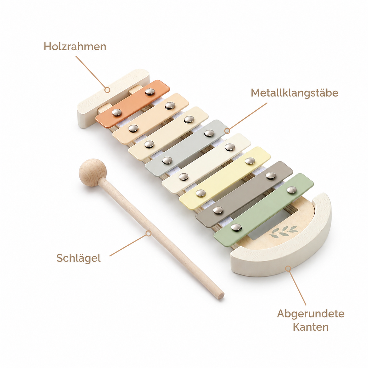 Holzxylophon für Kinder - Pointe des choses