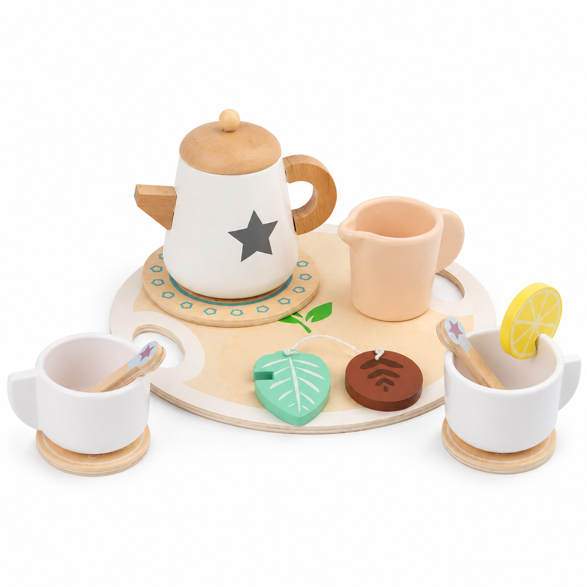 Montessori Holz-Teeset für Kinder - PackShot Principal
