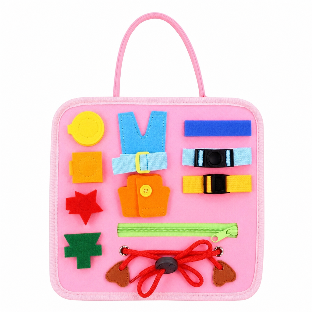 Montessori Kids Travel Toy Felt Activity Quiet Books Busy Board Activity Educational Sensory Learning Book - Isoler une partie du produit