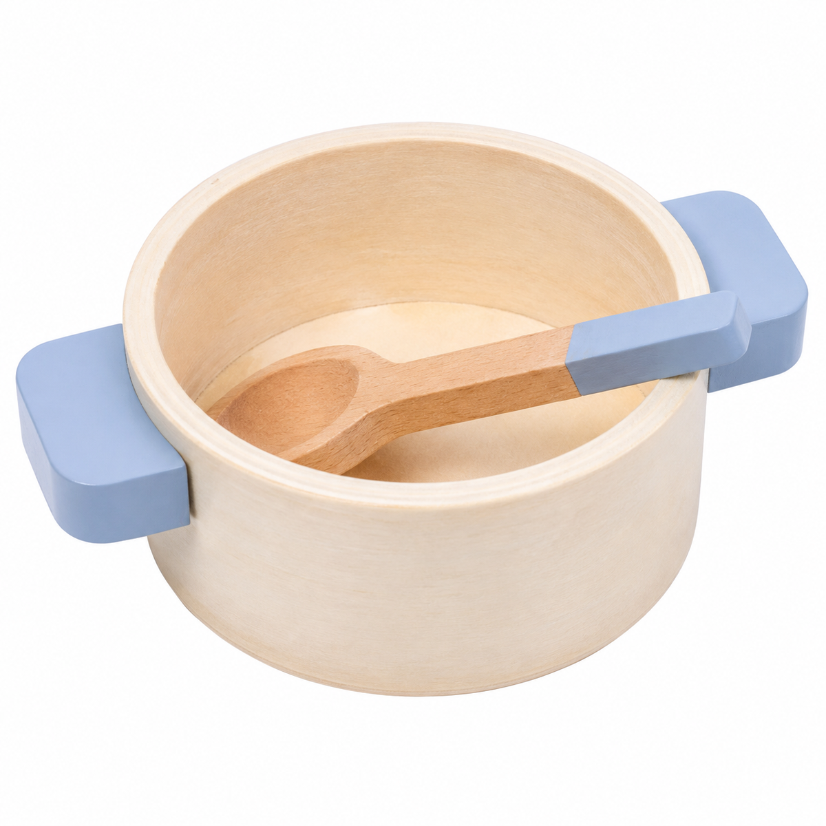 Montessori Kochgeschirr-Set aus Holz - Close up