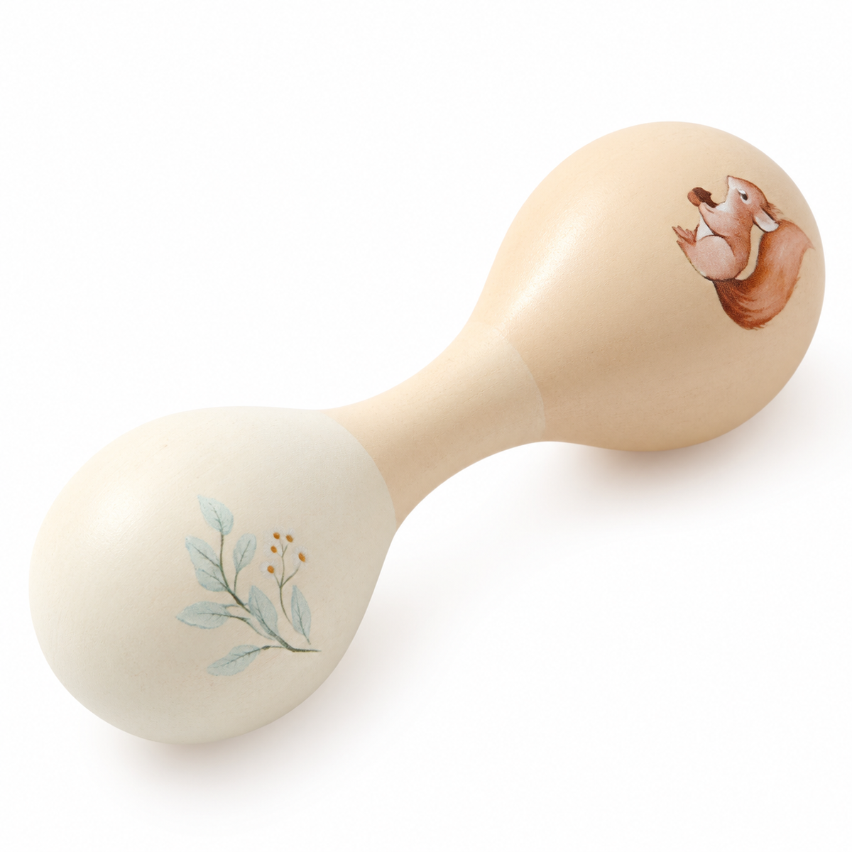 Montessori-Maracas aus Holz - Close up