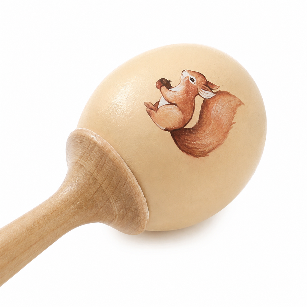 Montessori Musikrassel aus Holz - Close up
