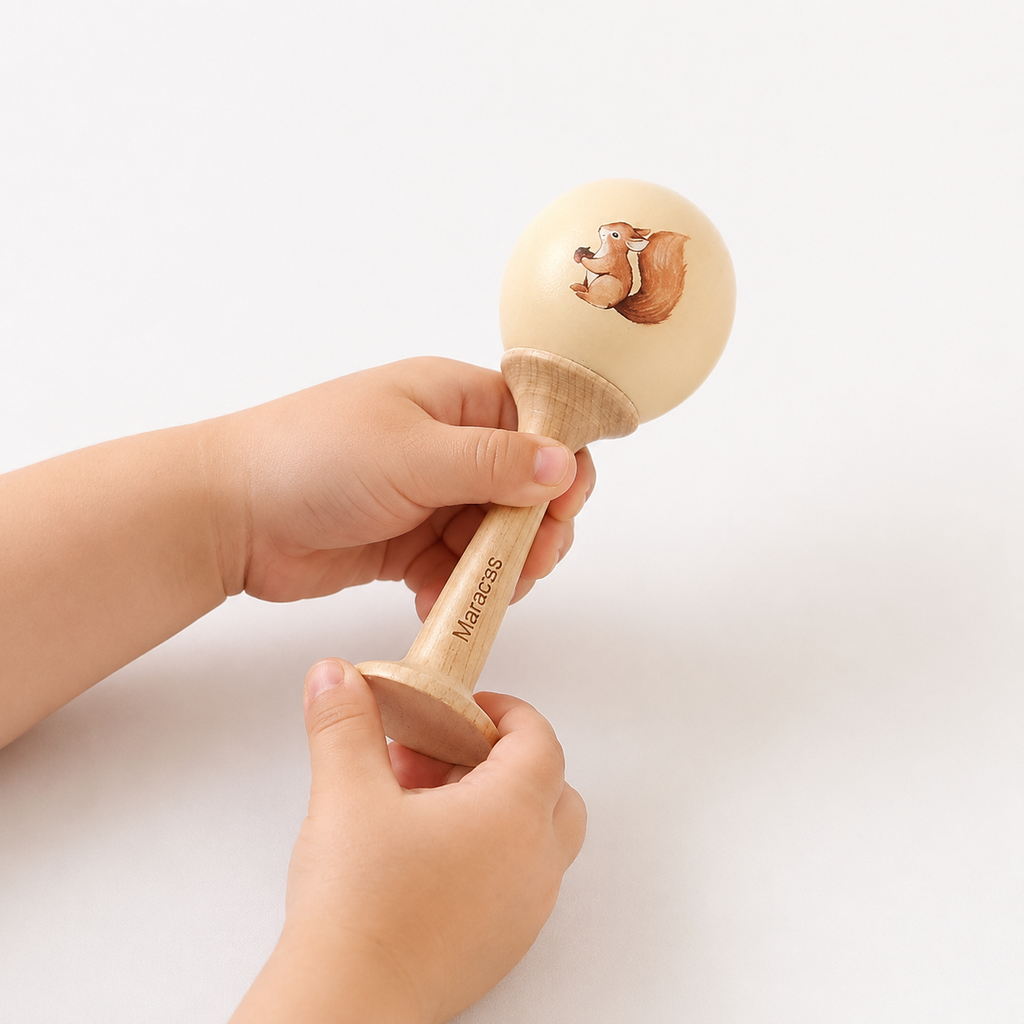 Montessori Musikrassel aus Holz - Entrain de jouer, mais avec les caractéristiques
