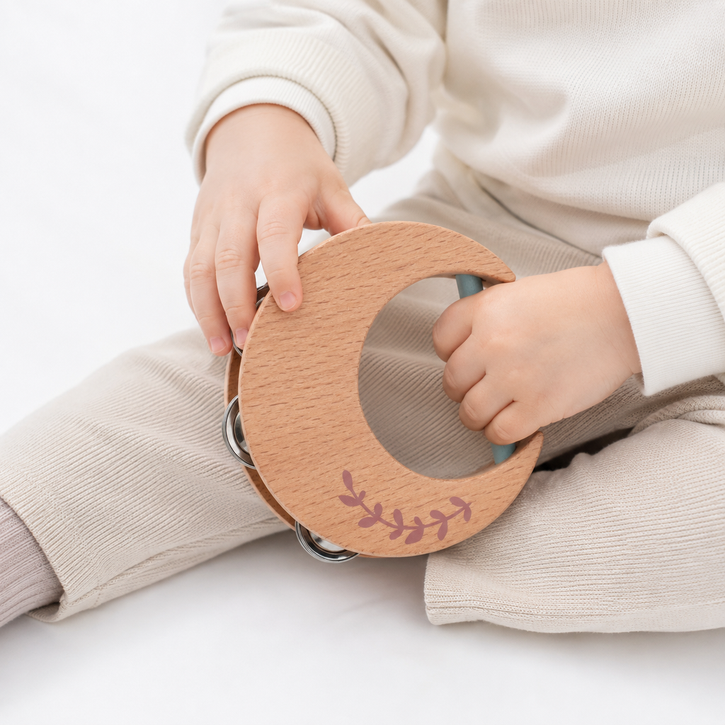Montessori Musikspielzeug aus Holz - Entrain de jouer fond blanc