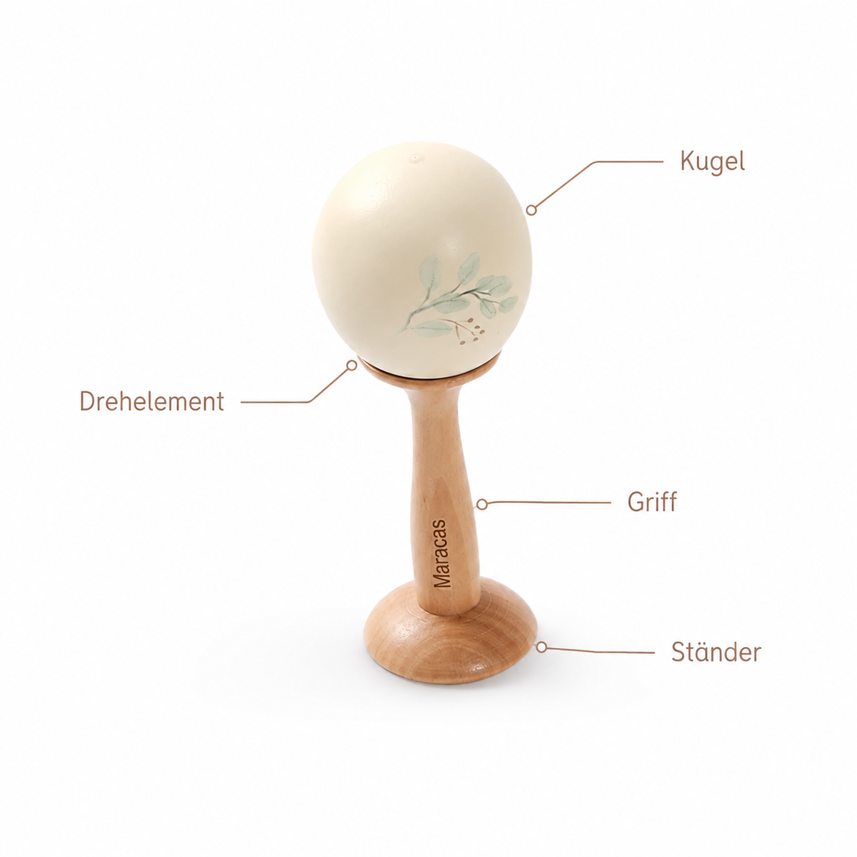 Montessori-Musikspielzeug mit Ball - Pointe des choses