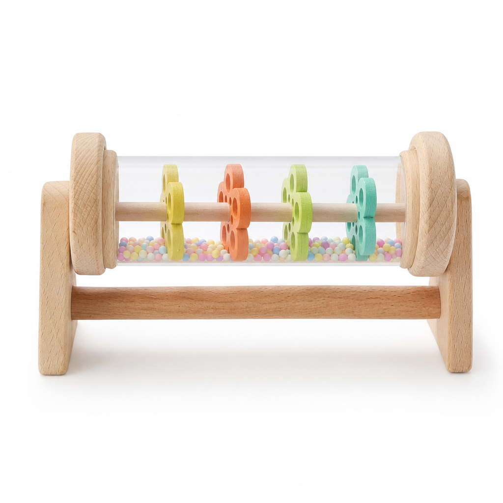 Montessori-Regenrassel aus Holz - PackShot Principal