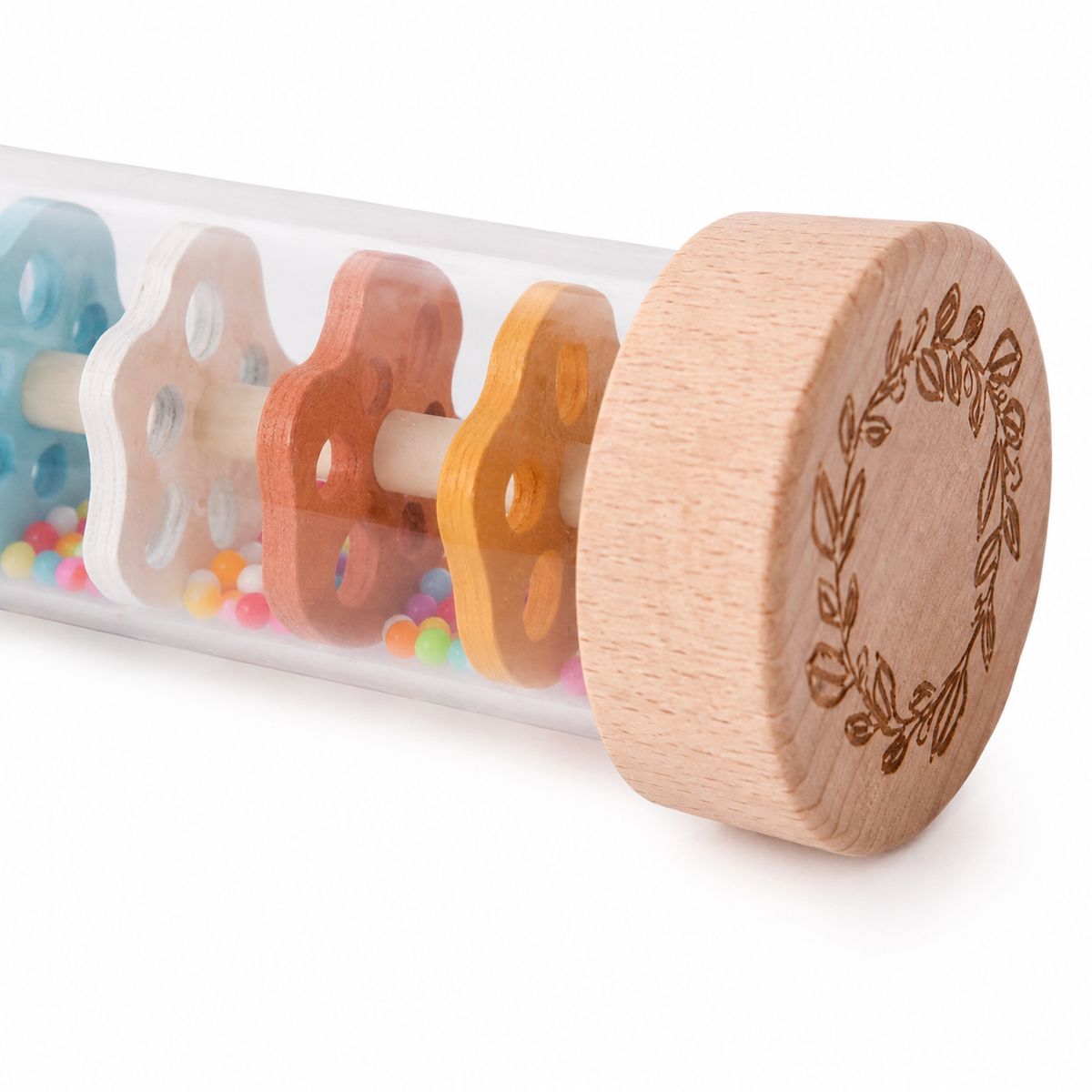 Montessori-Regenrassel mit Musik - Close up