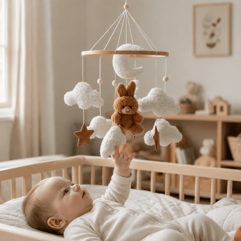 Montessoriland Baby-Mobile mit Hase und Wolken