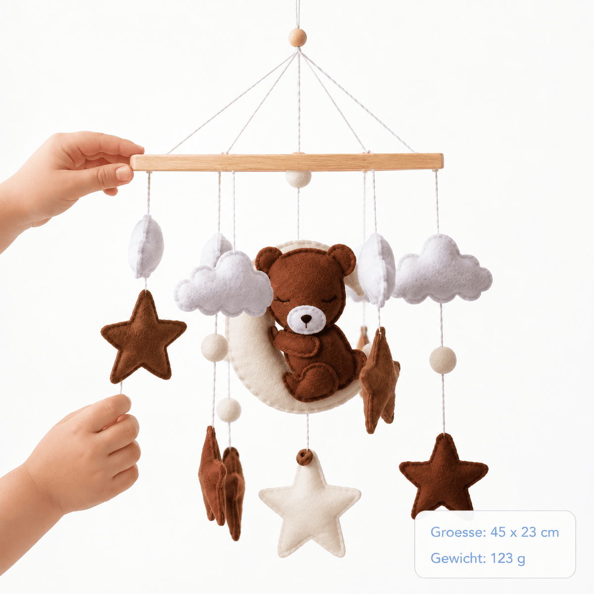 Montessoriland Babymobile mit Bärchen und Sternen