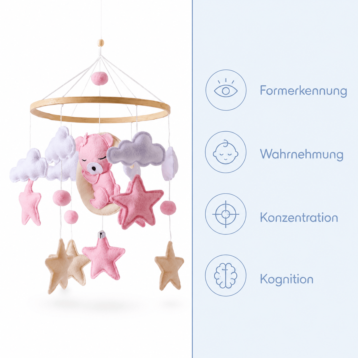 Montessoriland Babymobile mit Bärchen und Sternen Bild