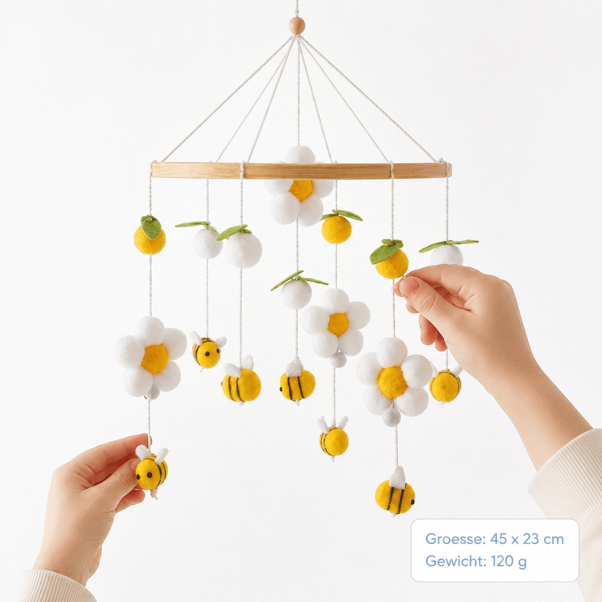 Montessoriland Babymobile mit Blumen und Bienen