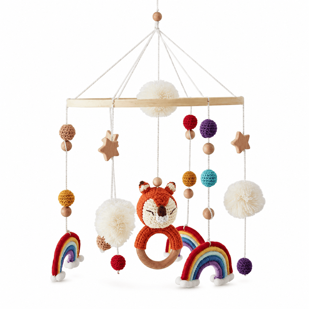 Montessoriland Babymobile mit Fuchs und Regenbogen