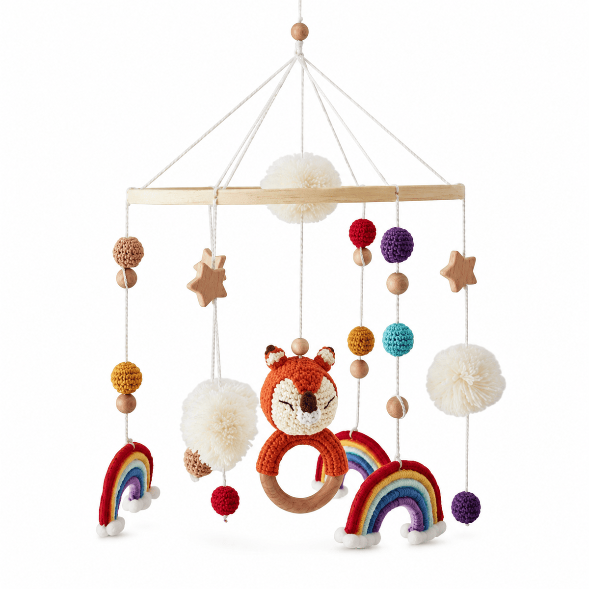 Montessoriland Babymobile mit Fuchs und Regenbogen