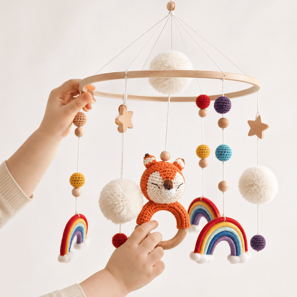 Montessoriland Babymobile mit Fuchs und Regenbogen