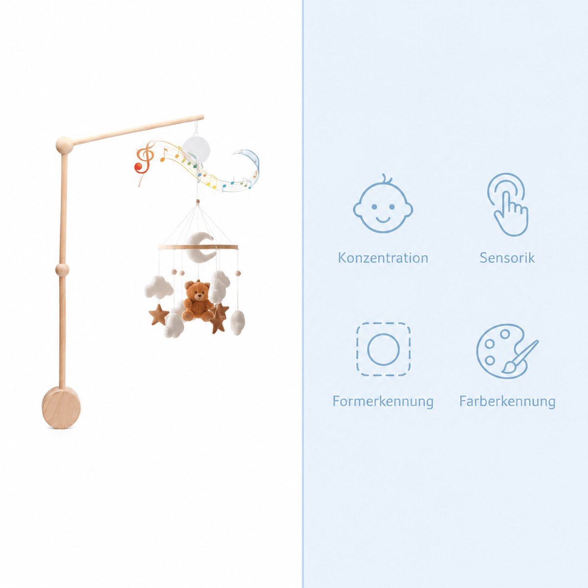Montessoriland Babymobile mit Ständer und Musikbox