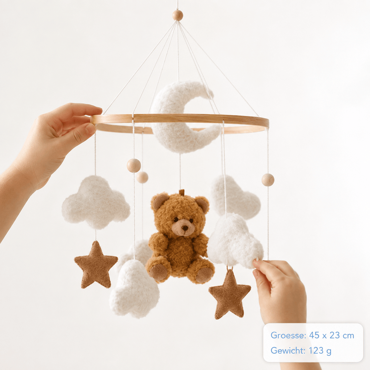 Montessoriland Babymobile mit Teddybär und Mond