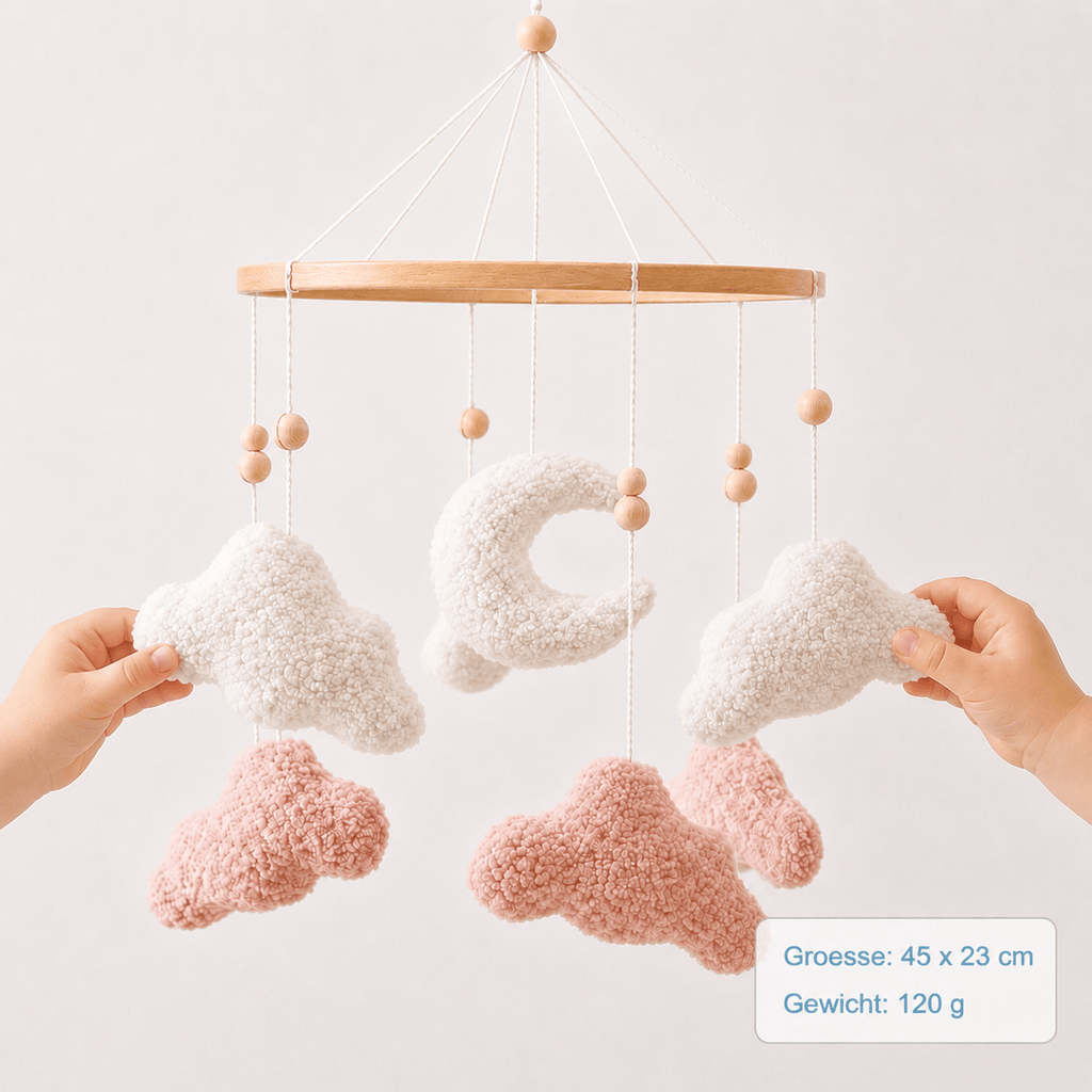 Montessoriland Babymobile mit Wolken und Mond