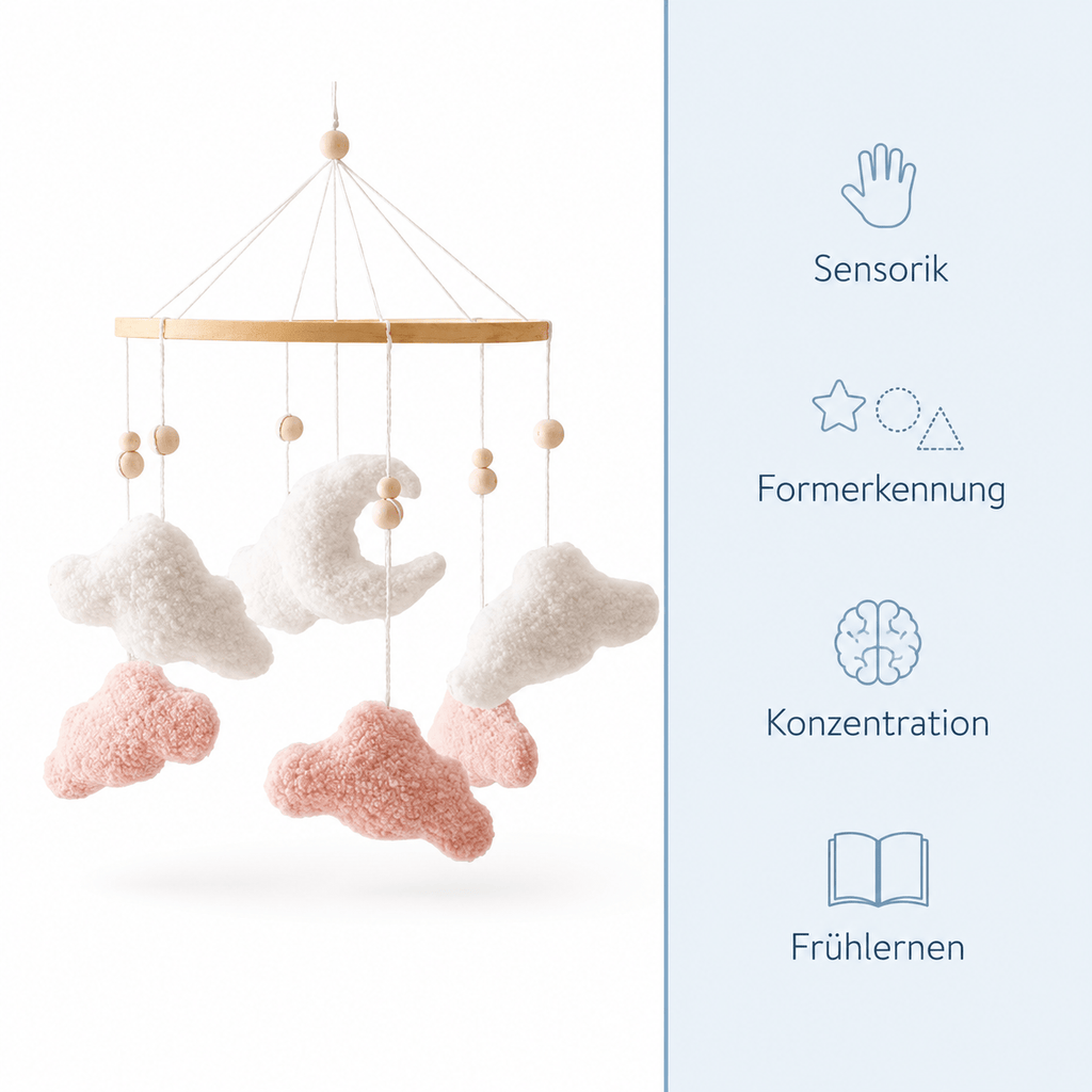 Montessoriland Babymobile mit Wolken und Mond
