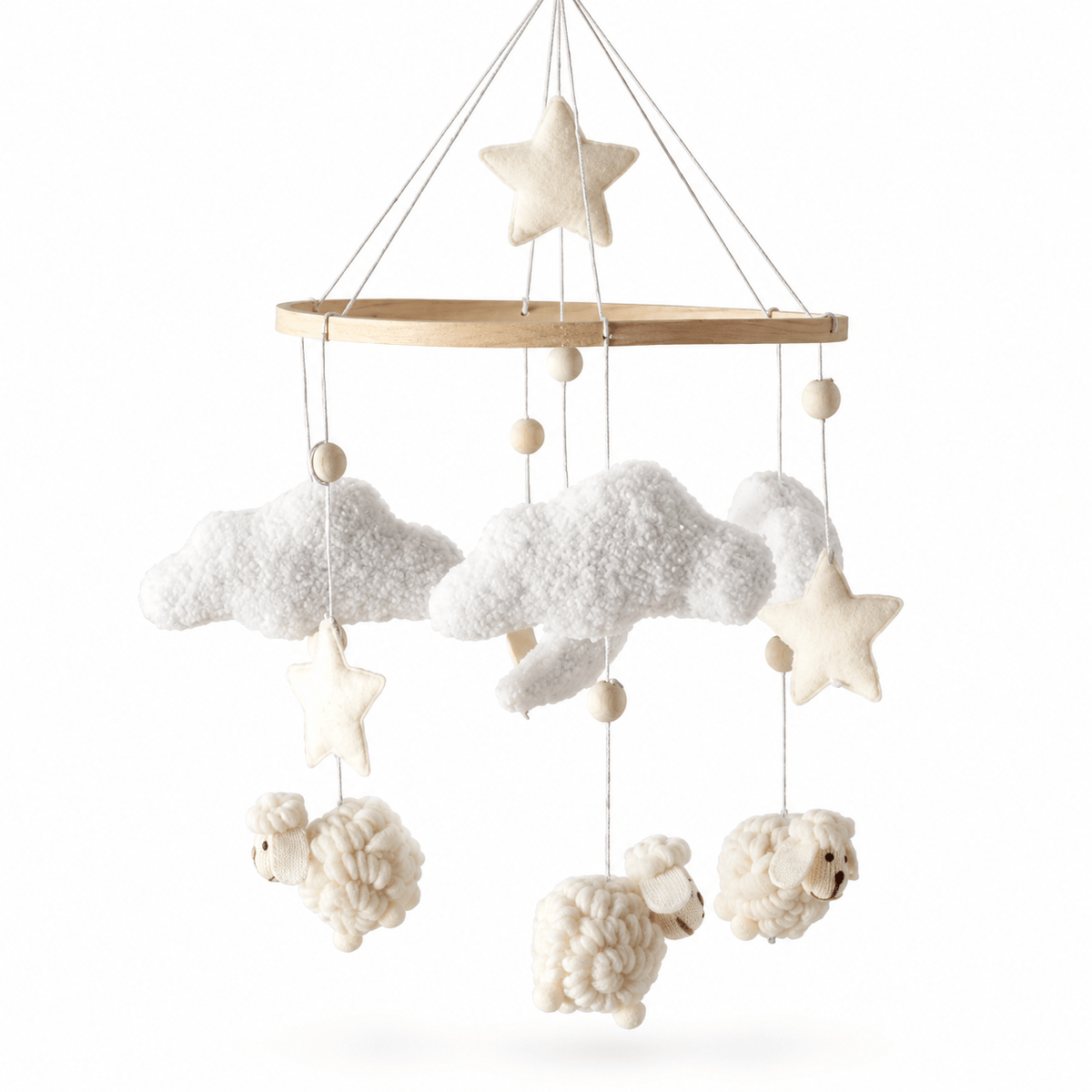 Montessoriland Babymobile mit Wolken und Schafen