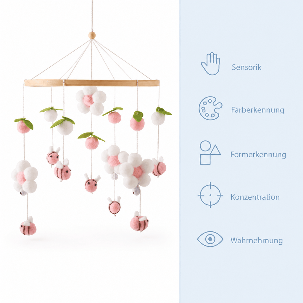 Montessoriland Montessori-Babymobile mit Bienen und Blumen